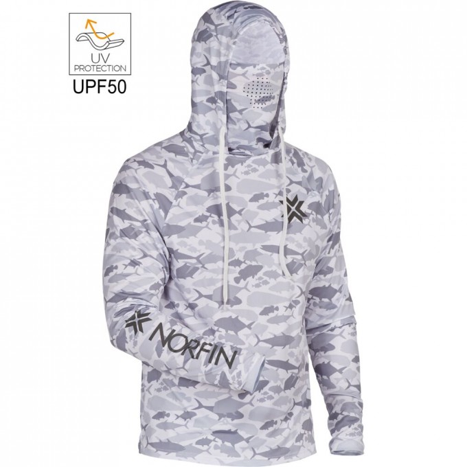 Джемпер NORFIN SUN PRO GUARD HOODIE GRAY р.L 132303-L